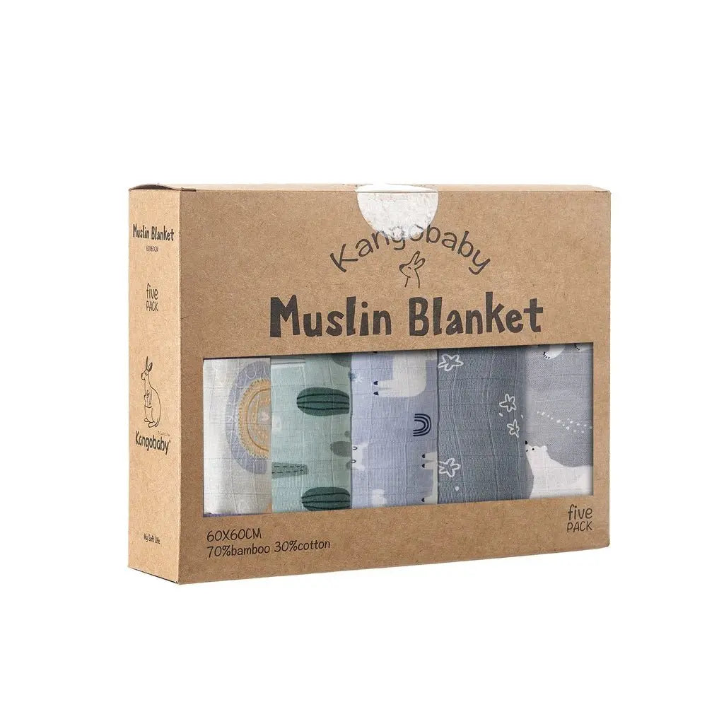 Kangobaby Muslins - Berry Bloom